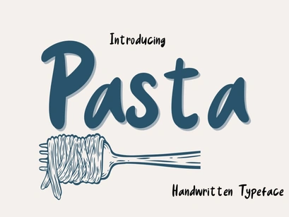 Pasta-Handwritten Typeface