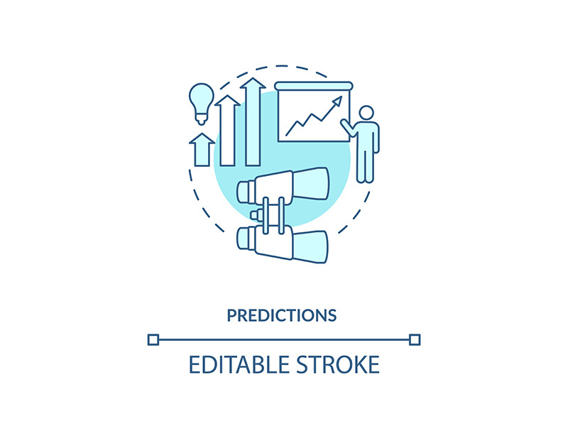 Predictions concept icon