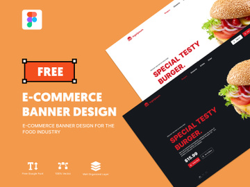 E-commerce banner design for the food industry - FREE preview picture