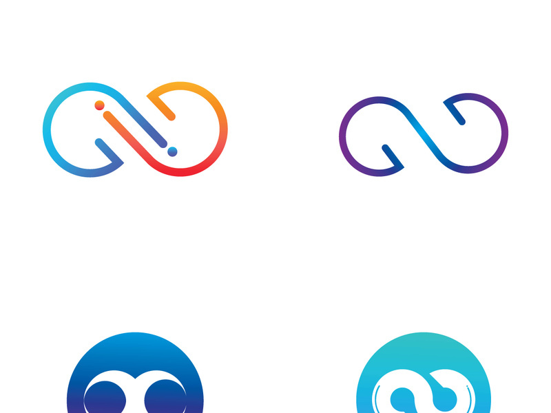 Infinity logo design with a modern concept