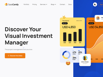SaaSCandy Free Nextjs Website Template