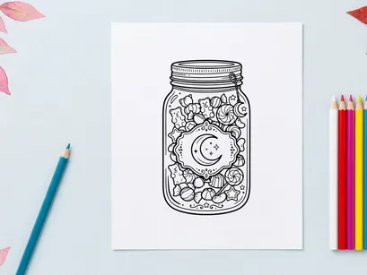 Ilustrasi karakter serangga kartun lebah tersenyum dalam toples kaca. Karakter serangga lucu yang diisolasi di latar putih untuk proyek desain anak-anak.