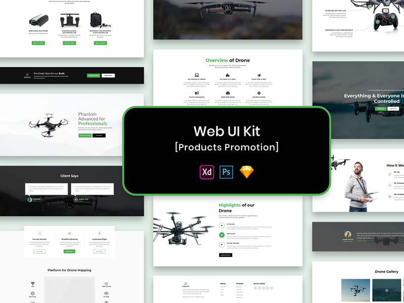 Web UI Kit Product Promotion