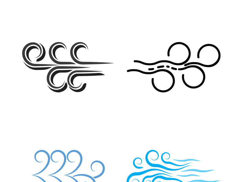 Wind icon vector illustration design template