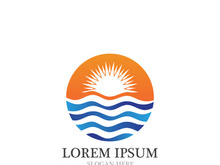 Sun  Logo and icon  Template design