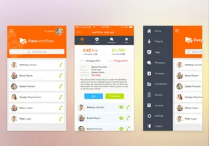 Workflow UI Free PSD
