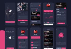 Fitness Workout App UI Kit