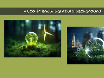 Eco friendly lightbulb background preview picture