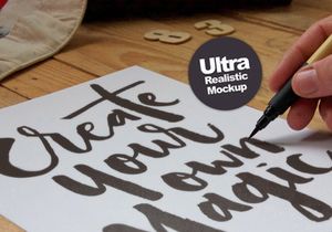 Free Handcraft Poster Mockup