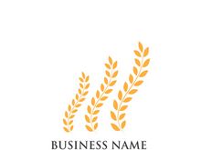 Agriculture wheat logo and symbol vector