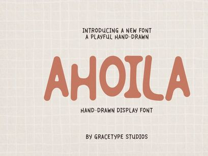 Ahoila | Hand Drawn Display Font