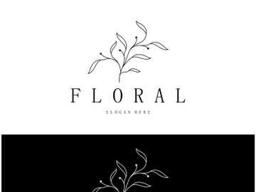 Elegant floral and leaf frame. Delicate botanical vector illustration for labels, spas, corporate identity, and wedding invitations preview picture