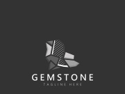 Gemstone logo design for jewelry Mineral pictogram collection emerald