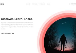 Landing Page Header - PSD, Sketch, XD