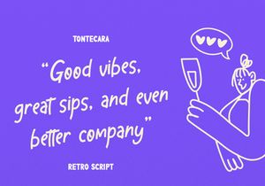 Tontecera | Retro Script Font