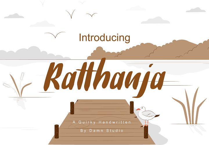 Ratthanja - A quirky Handwritten Font