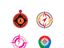 Compass logo template vector icon illustration design