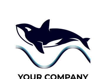Orca whale logo preview picture
