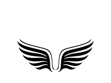 Wing illustration logo and symbol vector preview picture