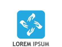 People social community logo design with creative idea