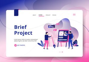 Landing Page Creative Process sets Illustration