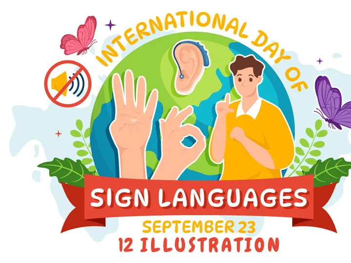 12 International Day of Sign Languages Illustration