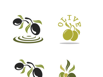 Extra virgin olive oil logo icon design vector illustration preview picture