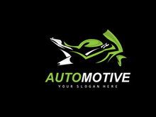 Motorcycle Logo, MotoSport Vehicle Vector, Design For, Automotive