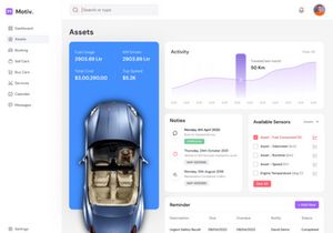Motiv: Free Car Dashboard UI for Figma
