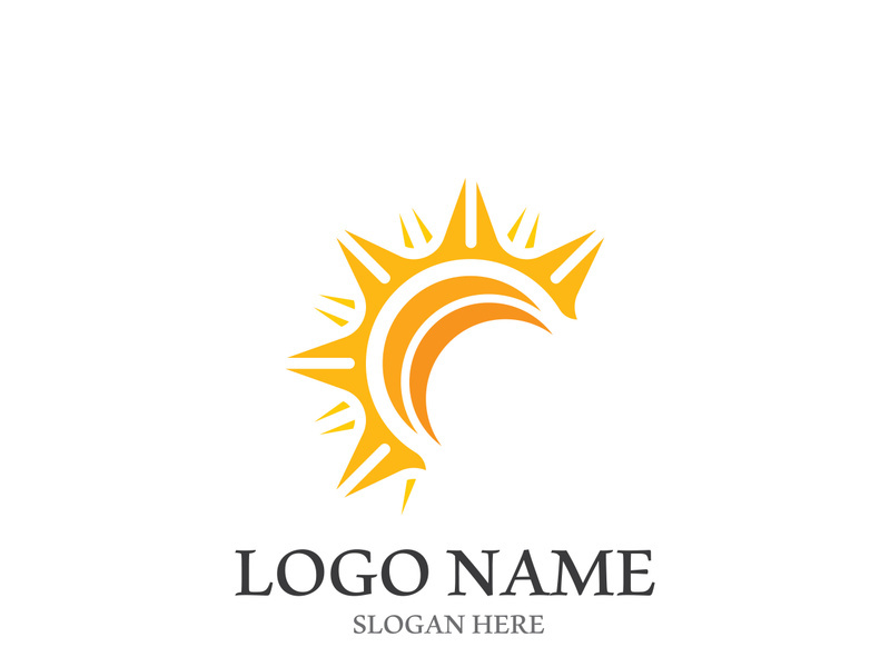 Sun vector illustration icon logo template design