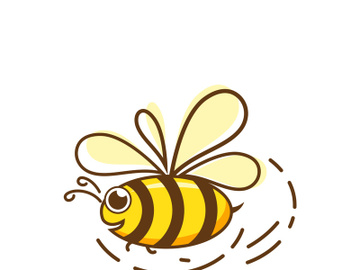 Bee icon design illustration preview picture