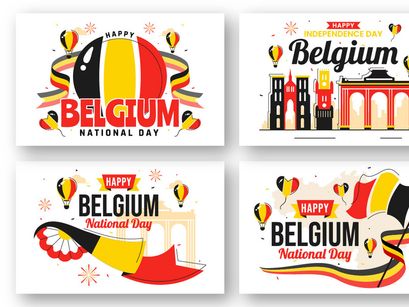 10 Belgium Independence Day Illustration