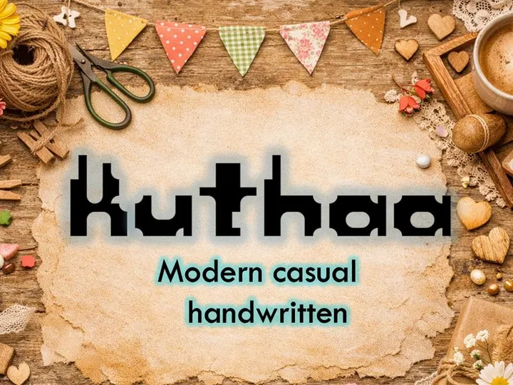 Kuthaa – Modern Casual Handwritten Font (TTF)