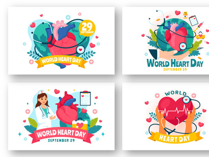 12 World Heart Day Illustration