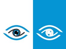 Branding identity corporate eye care vector logo design