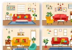 12 Home Decor Illustration