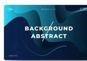 Modern abstract gradient wavy geometric background