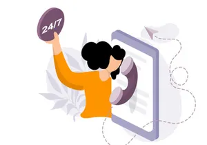 Call to Action flat Illustration