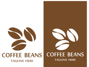 Coffee bean logo for cafe, business, label. preview picture