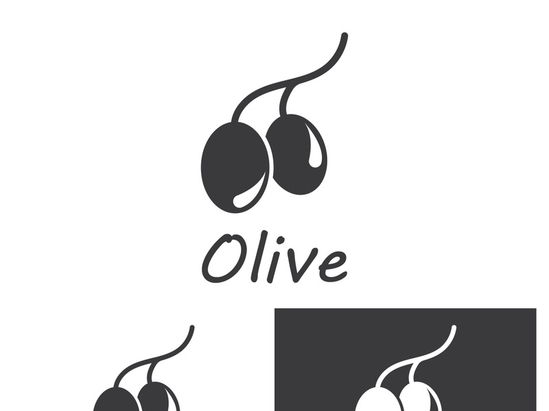 Olive fruit logo design.