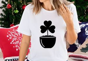 Shamrock in a Pot Silhouette