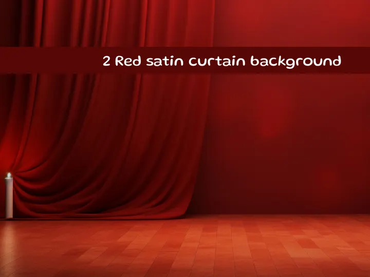 Red satin curtain background
