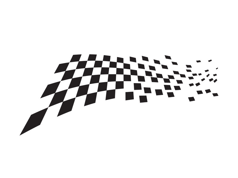 Race flag design illustration