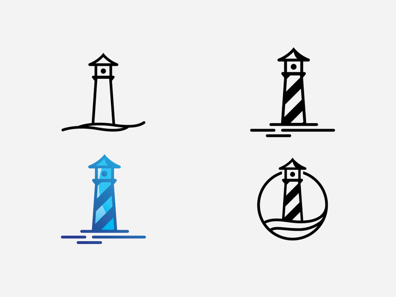 Light House Logo vector Template