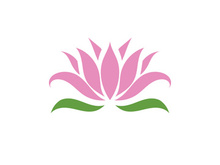 Lotus flower health meditation logo symbol