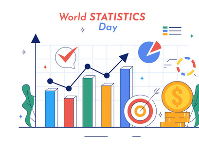 10 World Statistics Day Illustration