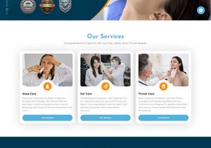 ENT Doctor Website UI/UX Design Kit