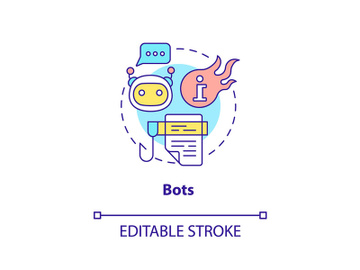 Bots concept icon preview picture