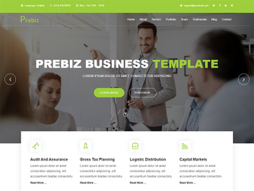 Html Website Template, Html Website Theme, Business Template, Consulting Theme, Company Website Template preview picture