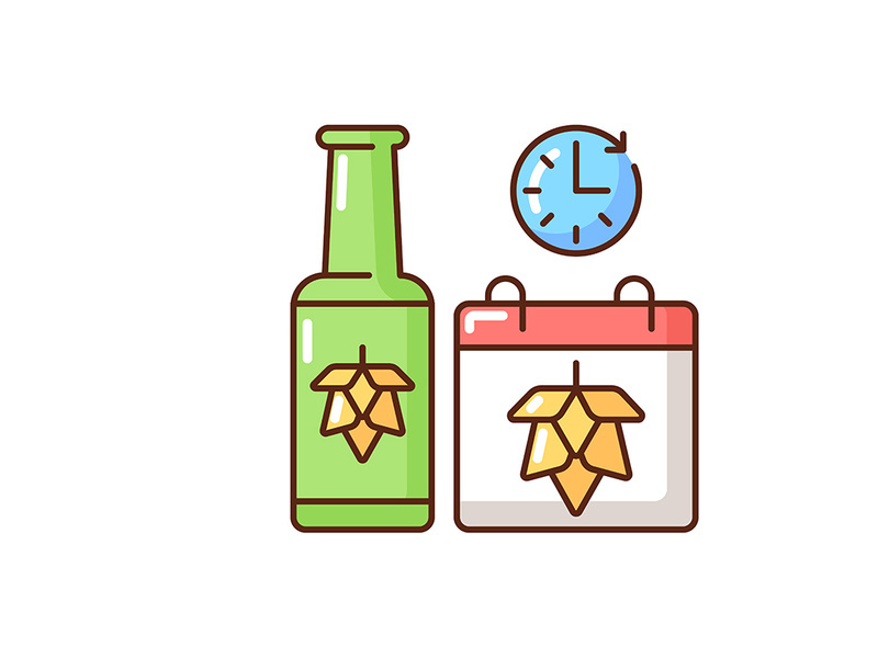 Saison beer RGB color icon